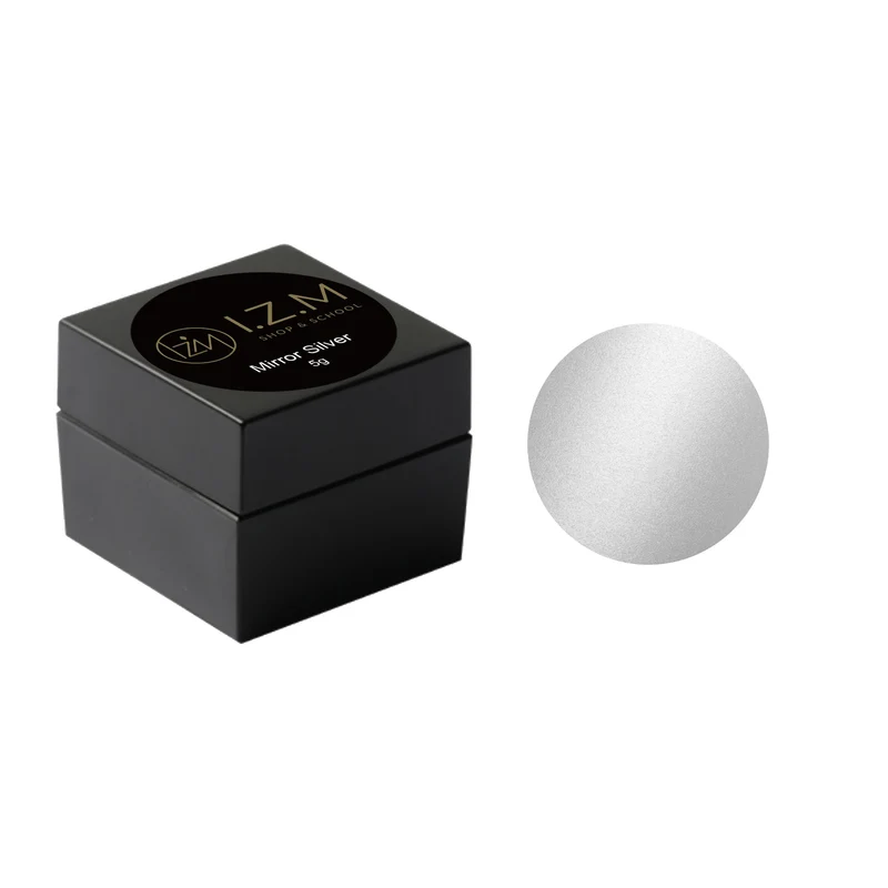 Platinum gel Mirror 01 by IZM - 5g SILVER - View 2